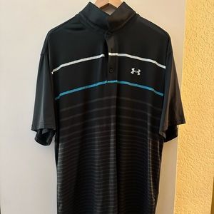 Black under armour golf polo shirt